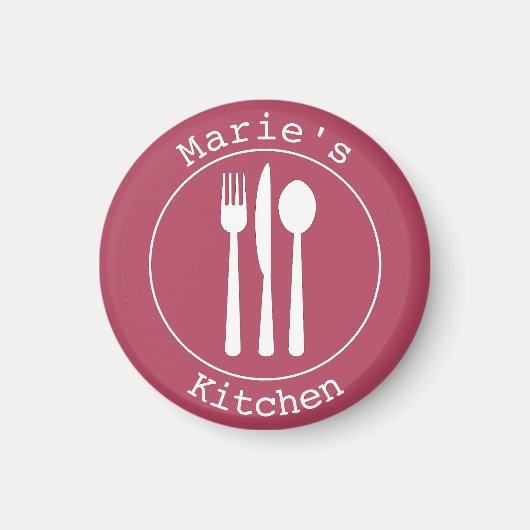 Cute Utensils Personalised Kitchen belongs to Magneet (Voorkant)