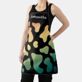 Cute Vache Imprimer Coloré Tablier Personnalisé (Insitu)