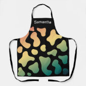 Cute Vache Imprimer Coloré Tablier Personnalisé (Recto)