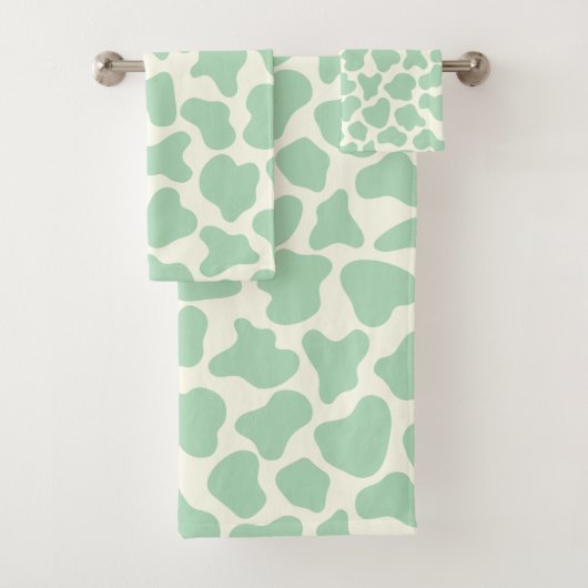 Cute Vache Poster de animal Motif esthétique Mint  (En situation)