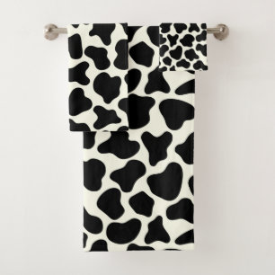 Cute Vache Poster de animal Motif esthétique Noir