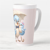 Cute Vader Vogel Latte Mok Gift (Rechterhoek)