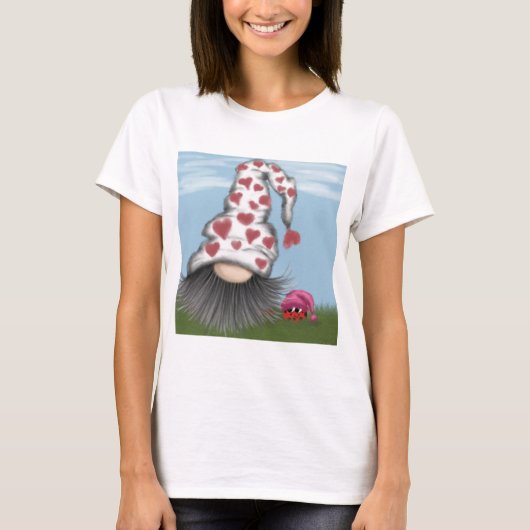 Cute Valentijn Gnome T-shirt (Voorkant)