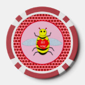 Cute Valentijnsdag Bee Poker Chips (Achterkant)