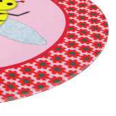 Cute Valentijnsdag Bee Snijplank (Hoek)