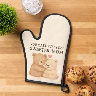 Cute Valentijnsdag Beer Ovenwant voor Moeder