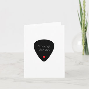 Cute Valentijnsdag Card voor muziekovers Kaart