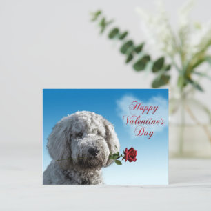 Cute Valentijnsdag Doodle Dog Briefkaart