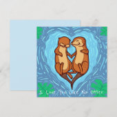 Cute Valentijnsdag Feestdagenkaart (Voorkant / Achterkant)