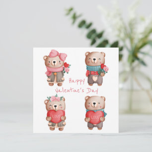 Cute Valentijnsdag Holiday Card Feestdagenkaart