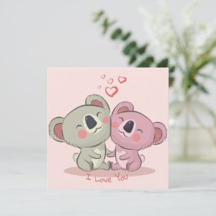 Cute Valentijnsdag Holiday Card Feestdagenkaart
