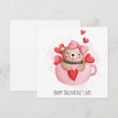 Cute Valentijnsdag Holiday Card Feestdagenkaart (Voorkant / Achterkant)