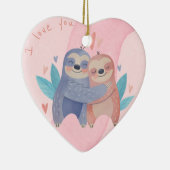 Cute Valentijnsdag keramisch Ornament (Rechts)
