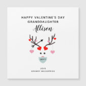 Cute Valentijnsdag kleindochter Hararts Magnet (Voorkant)