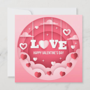 Cute Valentijnsdag Note Kaart