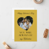 Cute Valentijnsdag Notitiekaart Aandenken voor Kop Notitiekaartje (Voorkant / Achterkant in situ)