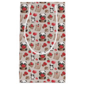 Cute Valentijnsdag Panda Beer Love Pattern Klein Cadeauzakje (Voorkant)