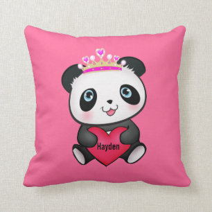 Cute Valentijnsdag Panda Gift Pillow voor meisjes Kussen