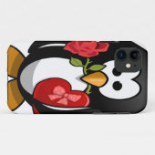 Cute Valentijnsdag Penguin Funny Cartoon Case-Mate iPhone Case (Achterkant (horizontaal))