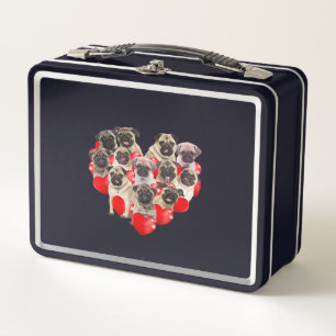 Cute Valentijnsdag Pug Dog Heart Puppy