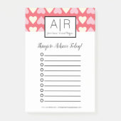 Cute Valentijnsdag Scribble Hearts Post-it® Notes (Voorkant)