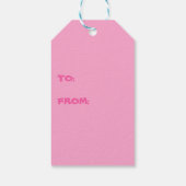 Cute Valentijnsdag Shark Cadeaulabel (Achterkant)