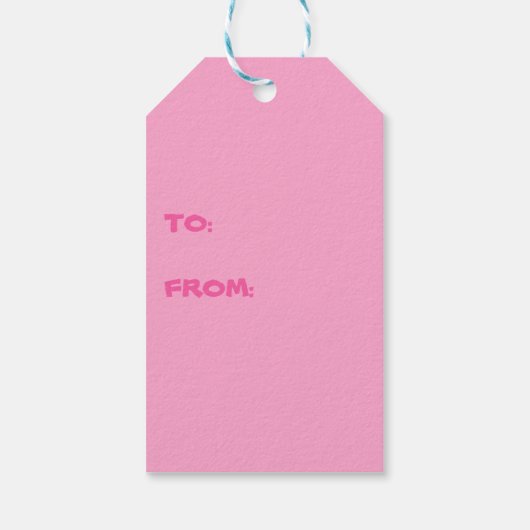 Cute Valentijnsdag Shark Cadeaulabel (Achterkant)