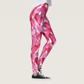 Cute Valentijnsdag Waterverf Rood roze hart Leggings (Rechts)