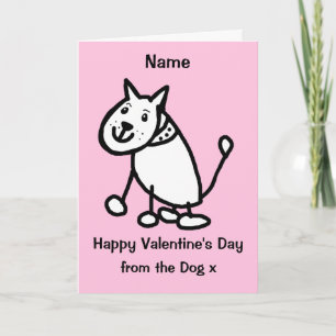 Cute Valentijnskaart Van De Hond Kaart