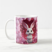 Cute Valentine Bunny Mug | Valentine's Day Mug (Gauche)