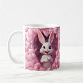 Cute Valentine Bunny Mug  | Valentine's Day Mug (Gauche)