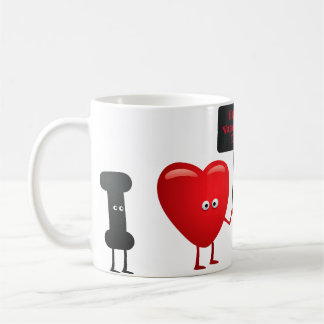 Cute Valentine Characters Mug - Happy Valentine's 