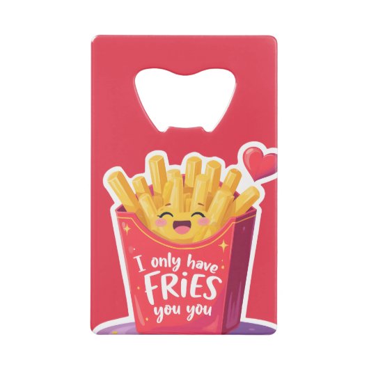 Cute Valentine French Fries Pun (Devant)