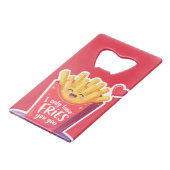 Cute Valentine French Fries Pun (Devant Angle)