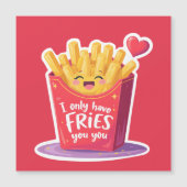 Cute Valentine French Fries Pun (Voorkant)