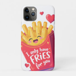 Cute Valentine French Fries Pun iPhone 11 Pro Hoesje