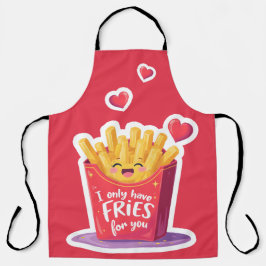 Cute Valentine French Fries Pun Schort