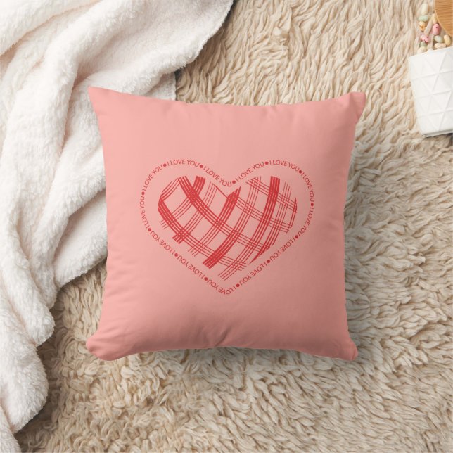 Cute Valentine Heart Pillow Kussen (Deken)