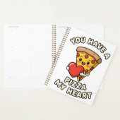 Cute Valentine Pizza Slice – Fun Romantic Gift for Planner (Display)