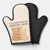 Cute Valentine’s Day Bear Oven Mitt for Mom (Recto/Verso)