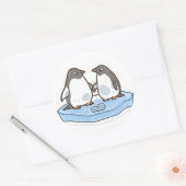 Cute Valentine’s Penguin Sticker (Envelop)