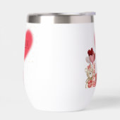 Cute Valentine Stemless Wine Tumbler (Gauche)