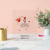 Cute Valentine's day couple hearts custom (Mariage)