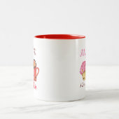 Cute Valentine's Day Cupcake et café Mug Couple (Centre)