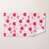 Cute Valentines l'arbre forme le coeur motif (Serviette à main)
