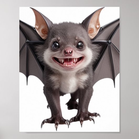 Cute Vampire Bat Poster (Voorkant)
