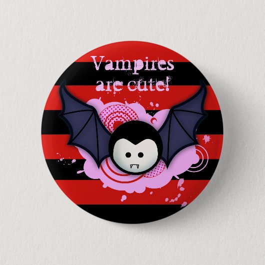 Cute Vampire Button (Voorkant)