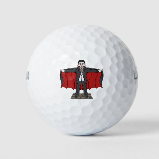 Cute Vampire/Dracula Golfballen (Voorkant)