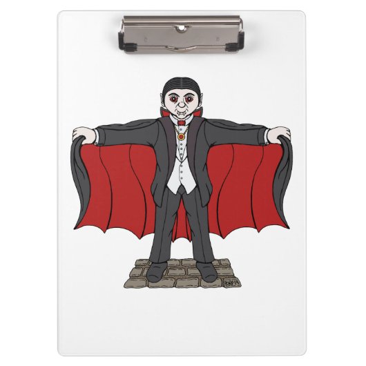 Cute Vampire/Dracula Klembord (Voorkant)