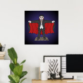 Cute Vampire/Dracula Poster (Thuiskantoor)